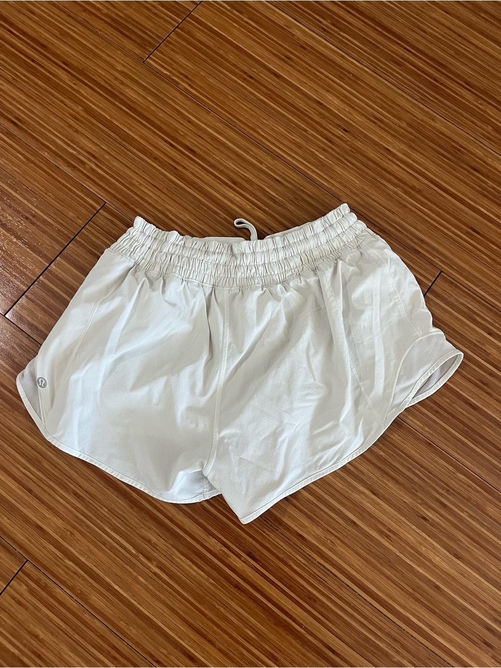 lululemon athletica Cream Athletic Running Shorts